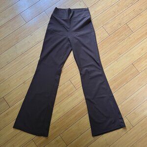 Old Navy Brown Ribbed Flare Leggings Size Small